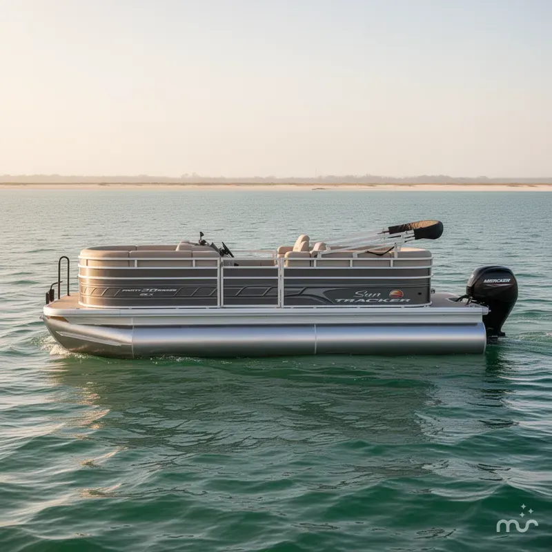 Slide: The Image of Sun Tracker Party Barge 20 DLX 2024 - 1