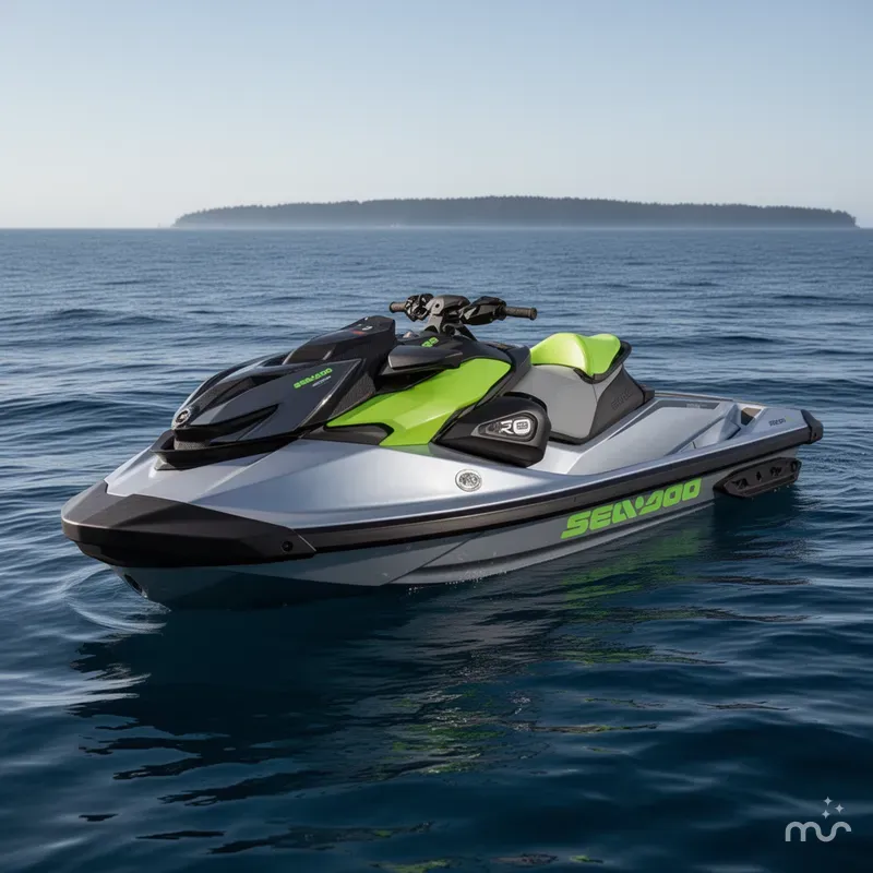 Slide: The Image of Sea-Doo RXP-X 325 iBR Ice Metal/Green Tech, BRP Premium Audio, iBR 2024 - 0