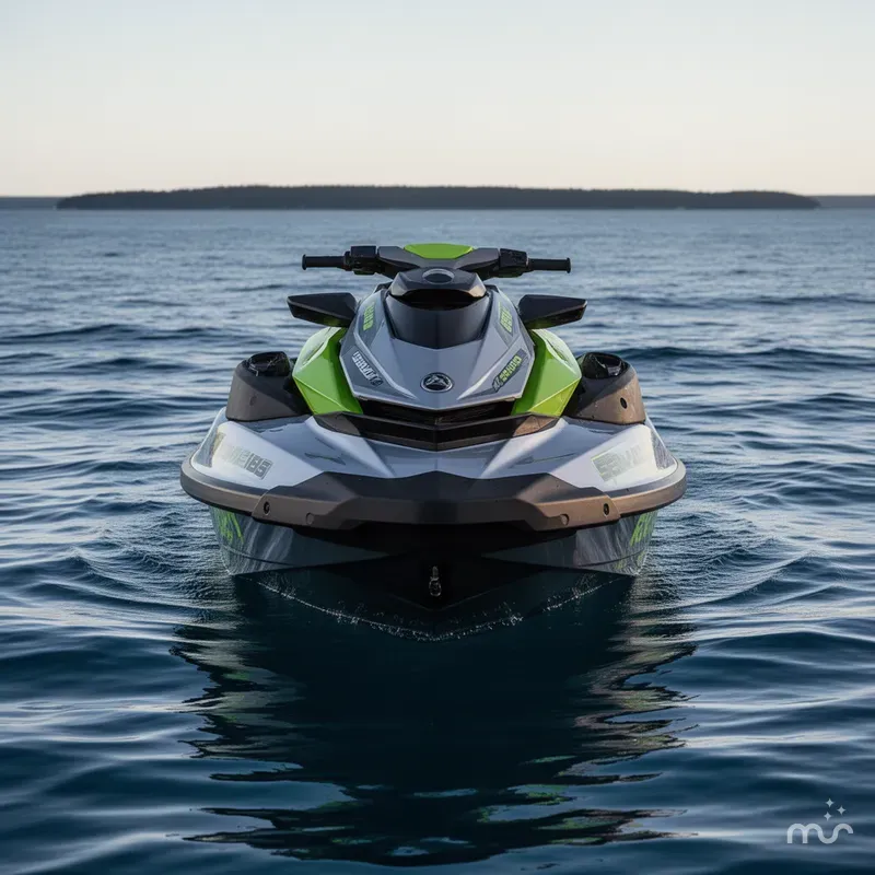 Slide: The Image of Sea-Doo RXP-X 325 iBR Ice Metal/Green Tech, BRP Premium Audio, iBR 2024 - 1