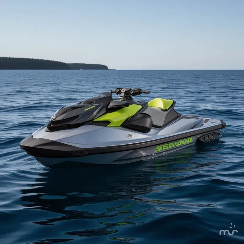 Slide: The Image of Sea-Doo RXP-X 325 iBR Ice Metal/Green Tech, BRP Premium Audio, iBR 2024 - 2