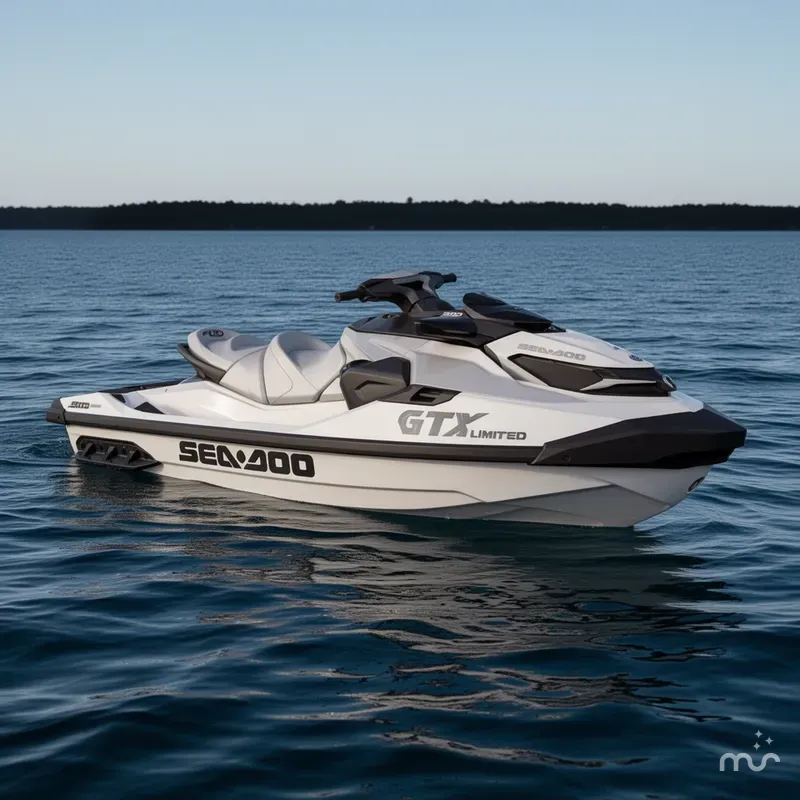 Slide: The Image of Sea-Doo GTX Limited 300 White Pearl Premium 2024 - 0