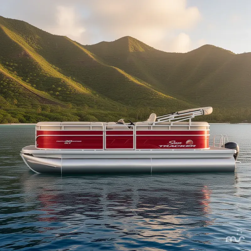 Slide: The Image of Sun Tracker Party Barge 20 DLX 2024 - 2