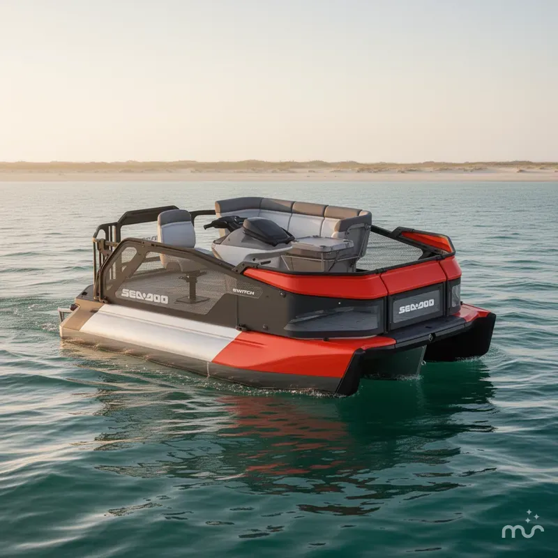 Slide: The Image of Sea-Doo Switch® Compact - 130 hp Galvanized 2024 - 0