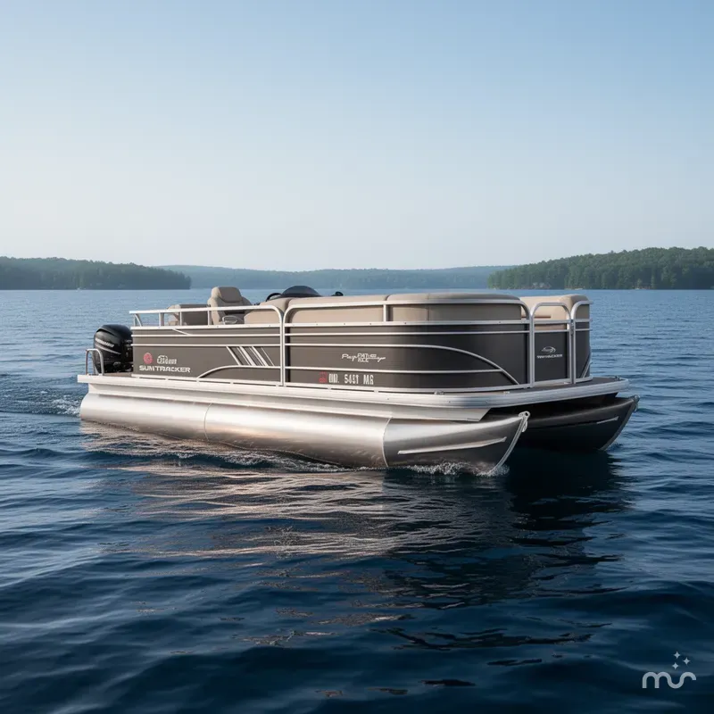 Slide: The Image of Sun Tracker Party Barge 20 DLX 2022 - 0