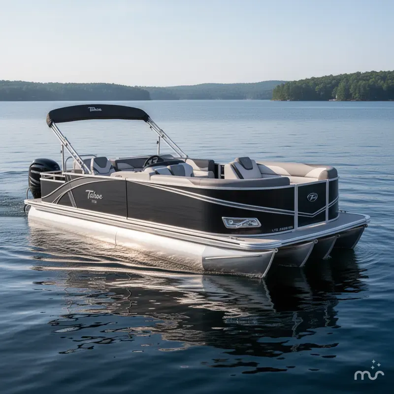 Slide: The Image of Tahoe LTZ 2385 Rear Fish Tritoon & 140HP 4-Stroke EFI 2024 - 2
