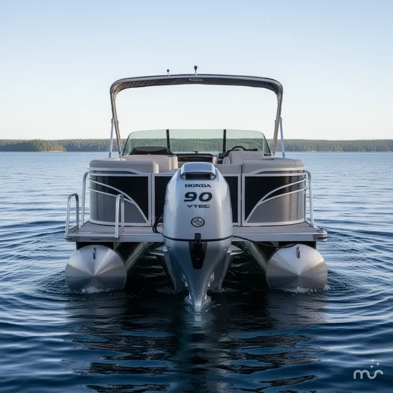Slide: The Image of Tahoe Sport 2385 Elite Windshield & Honda 90HP 4-Stroke 2024 - 1