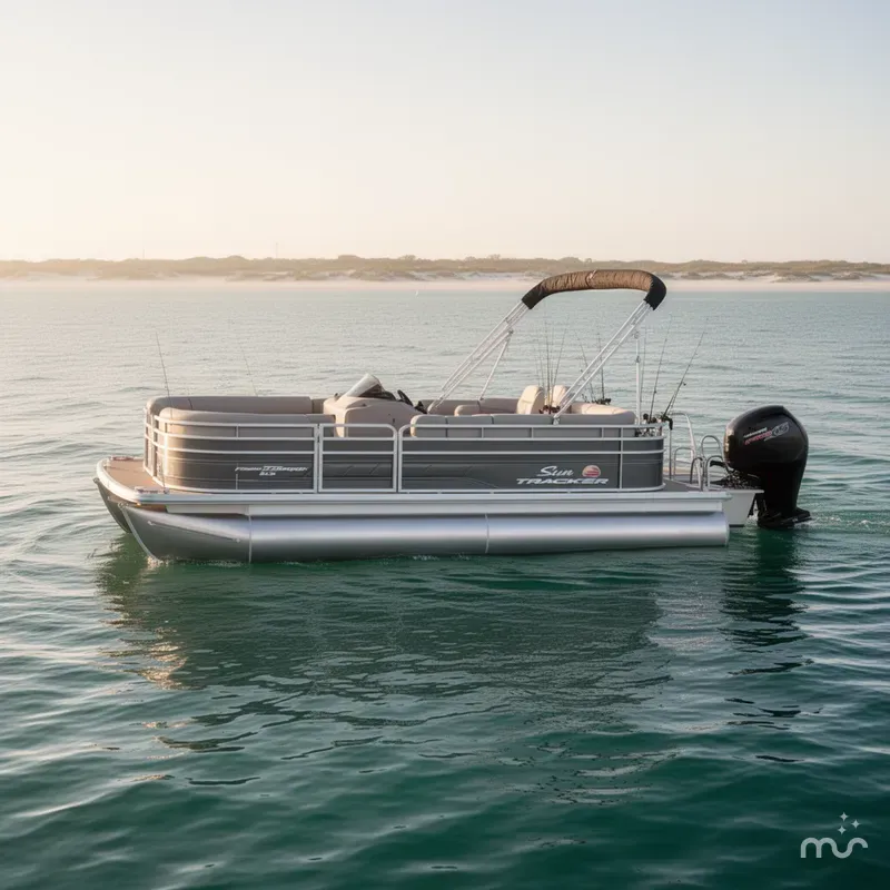 Slide: The Image of Sun Tracker Fishin' Barge 22 DLX 2024 - 2