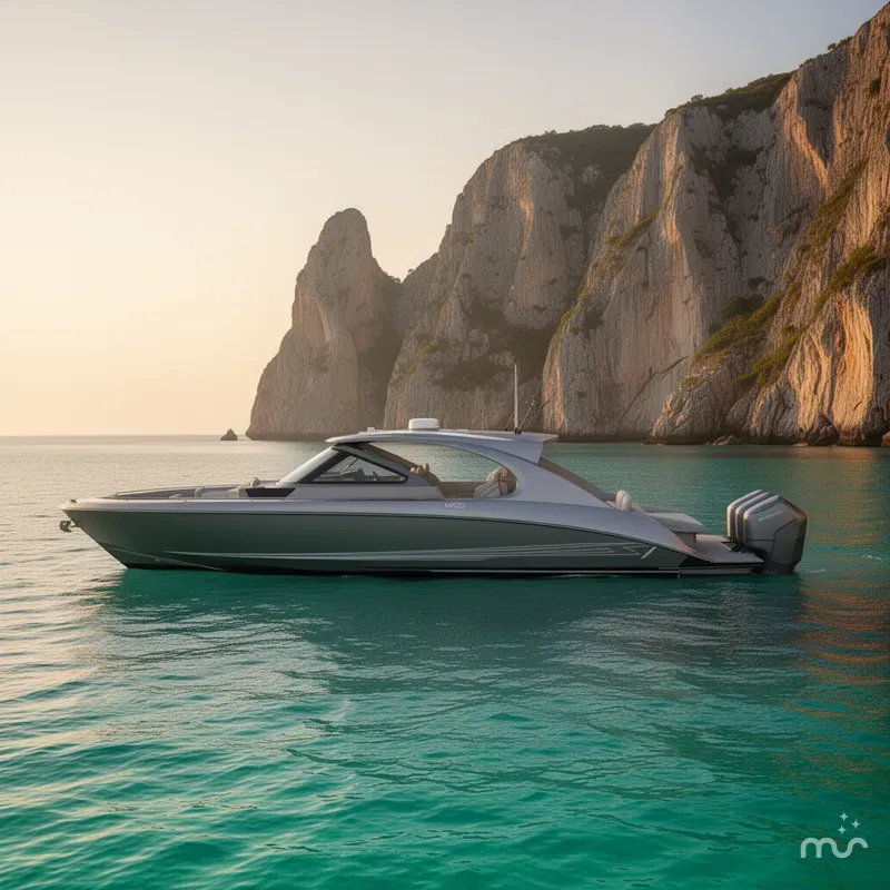 Slide: The Image of Mystic Powerboats M5200 2024 - 2