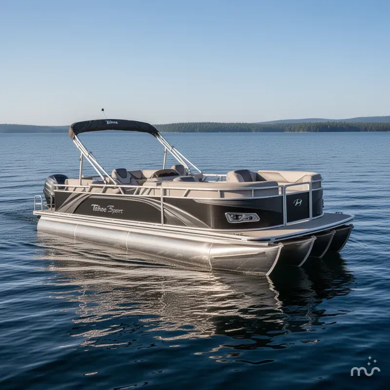 Slide: The Image of Tahoe Sport 2385 Quad Lounge & 90HP Honda 4-Stroke EFI 2024 - 2