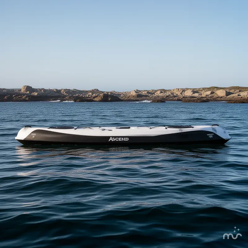 Slide: The Image of Ascend 128X Yak-Power Sit-On - White/Black 2021 - 2