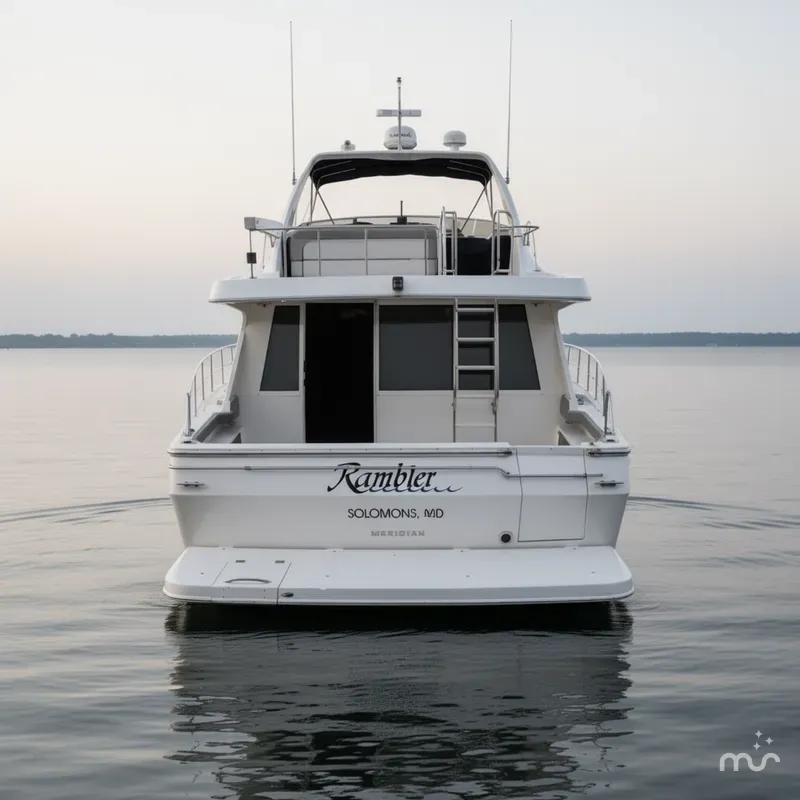Slide: The Image of Meridian 490 Pilothouse 2005 - 1