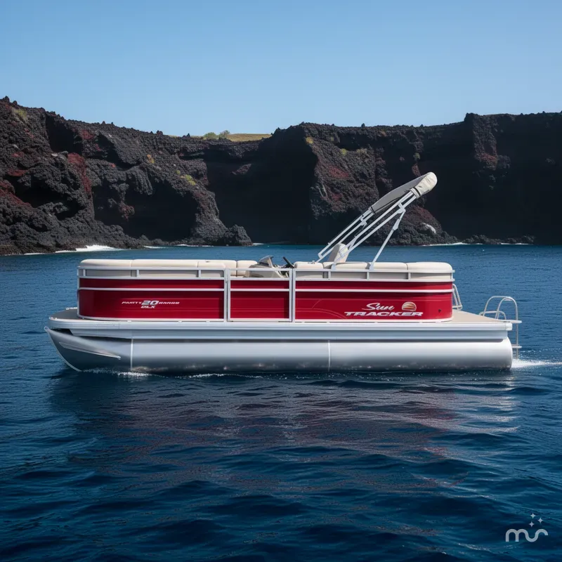 Slide: The Image of Sun Tracker Party Barge 20 DLX 2024 - 2