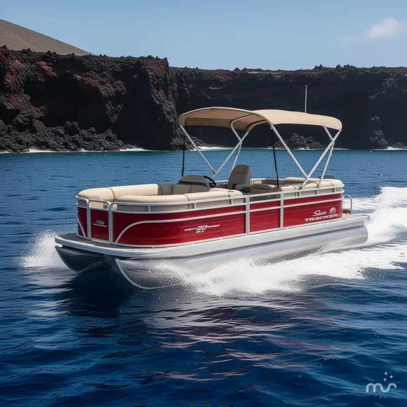 Slide: The Image of Sun Tracker Party Barge 20 DLX 2024 - 4
