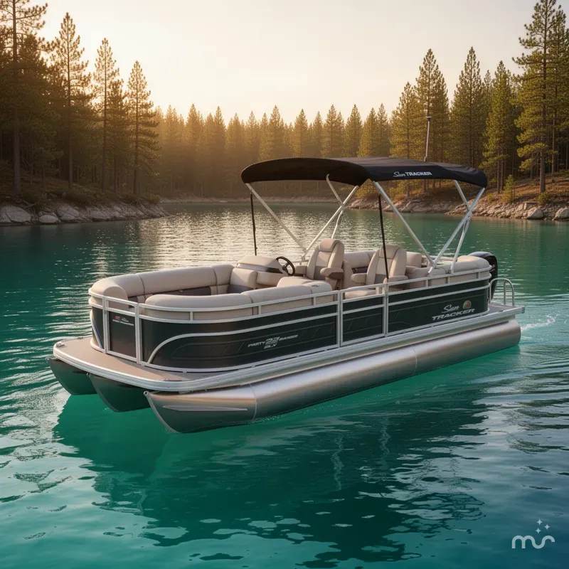The Image of Sun Tracker Party Barge 22 DLX 2024 - 0