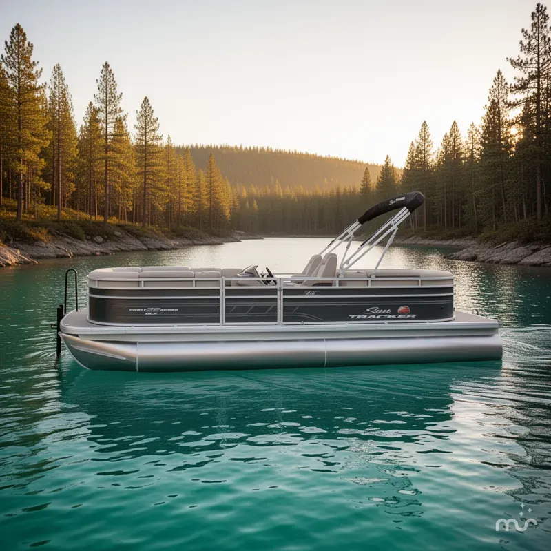 Slide: The Image of Sun Tracker Party Barge 22 DLX 2024 - 2