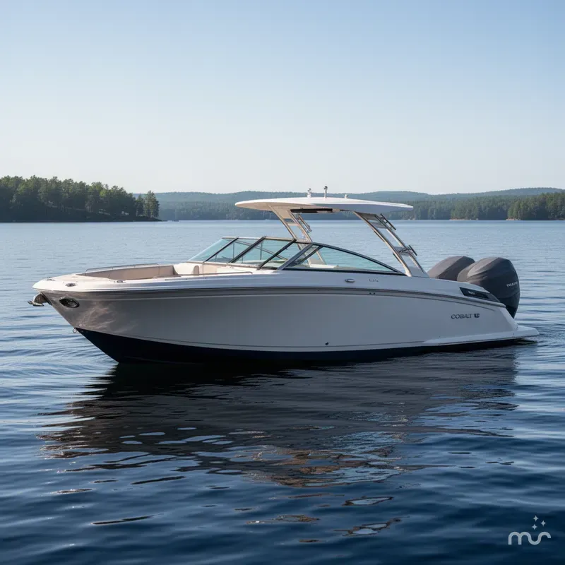 Slide: The Image of Cobalt R33 with Twin 350HP Volvo V8s 2024 - 2