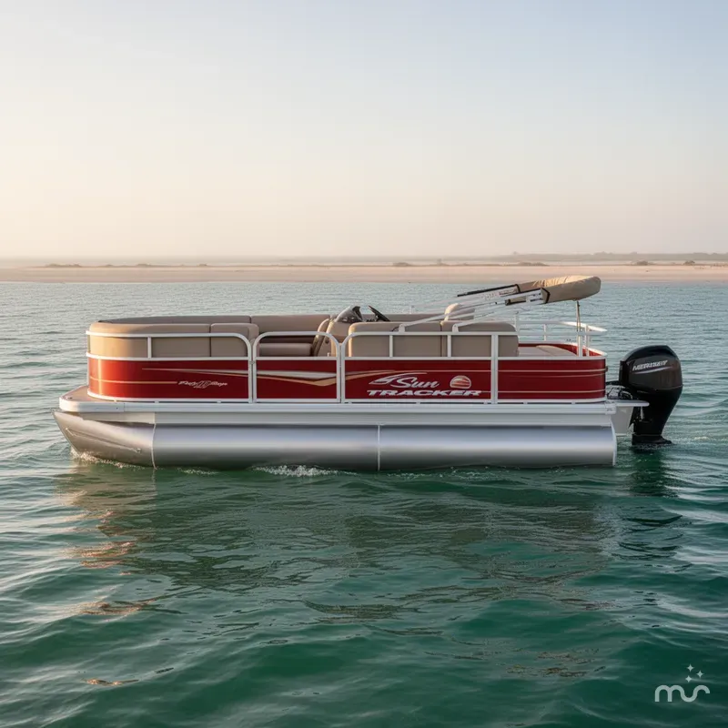 Slide: The Image of Sun Tracker Party Barge 18 DLX 2024 - 0