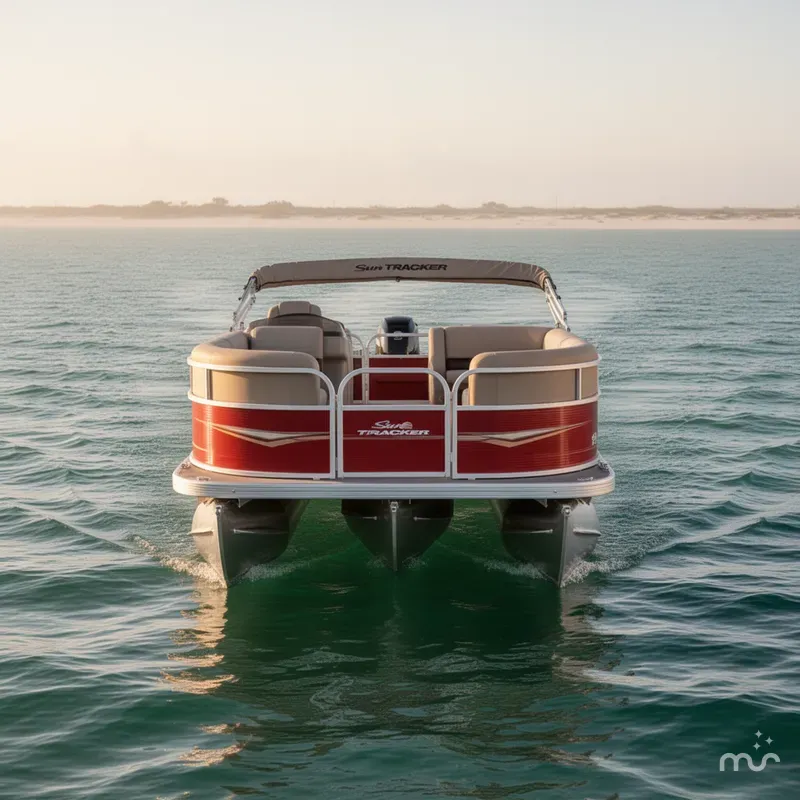 Slide: The Image of Sun Tracker Party Barge 18 DLX 2024 - 1