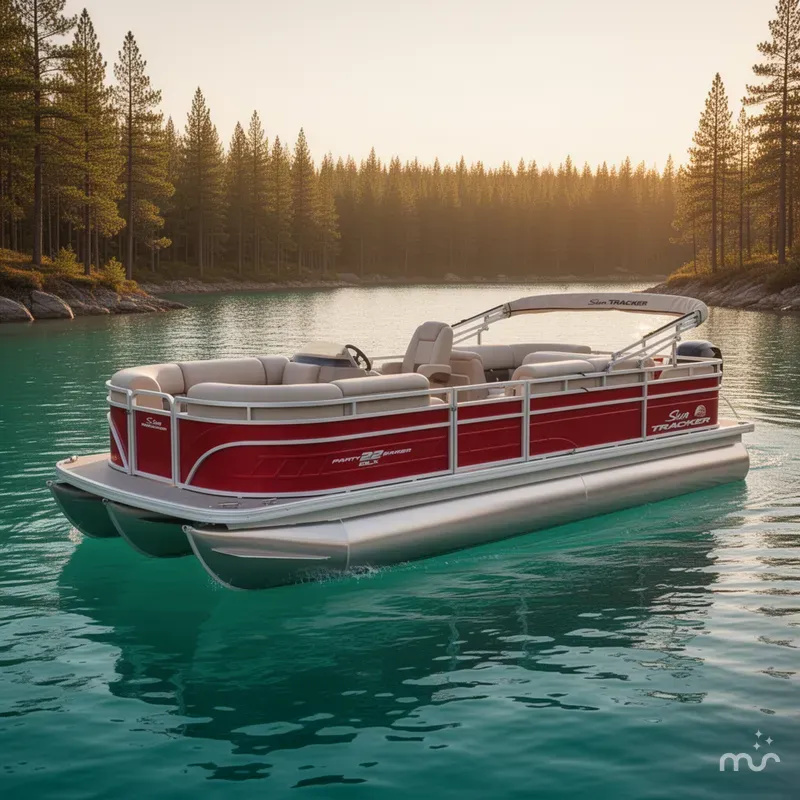 The Image of Sun Tracker Party Barge 22 RF DLX 2024 - 0