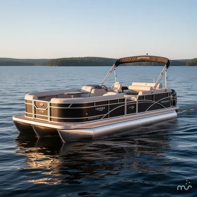 Slide: The Image of Princecraft Vectra 25 RL Swingback Dinette Tritoon Pontoon & M 2024 - 0