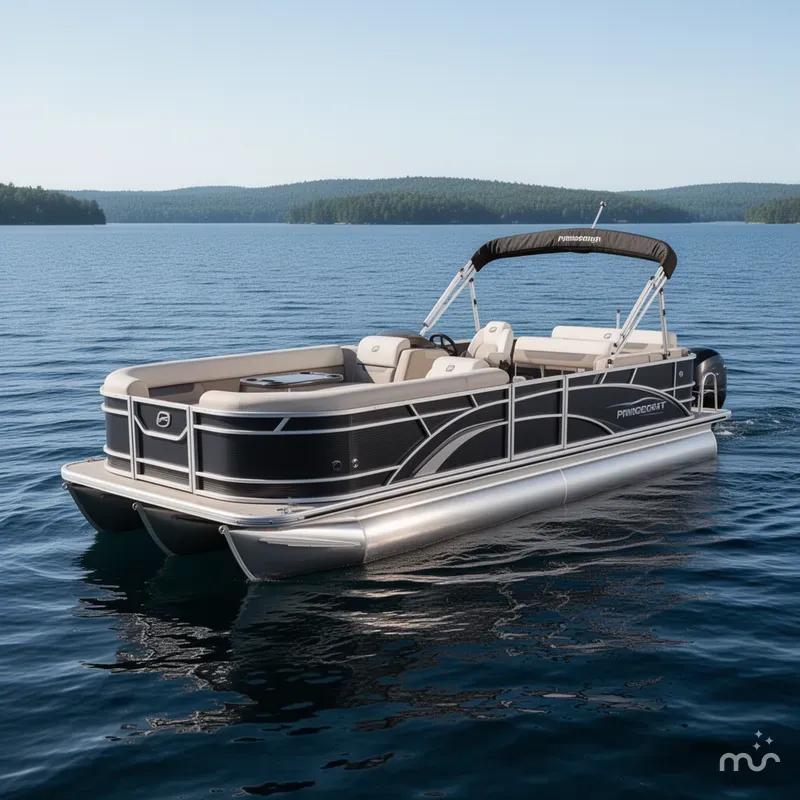 Slide: The Image of Princecraft Vectra 25 RL Swingback Dinette Tritoon Pontoon & M 2024 - 2