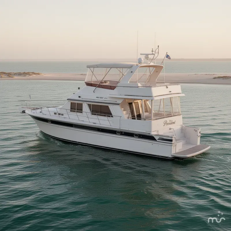 Slide: The Image of President 655 Flybridge Cockpit MY 1996 - 1