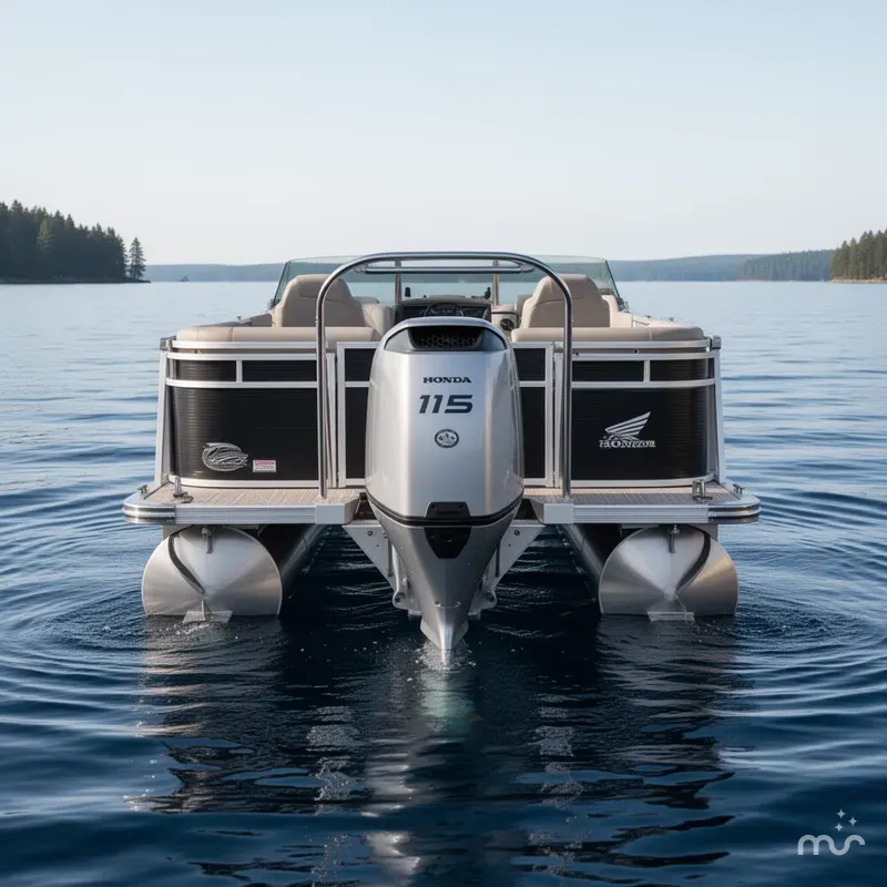 Slide: The Image of Tahoe Cascade 2385 Rear Fish & Honda 115HP 4-Stroke EFI 2024 - 0