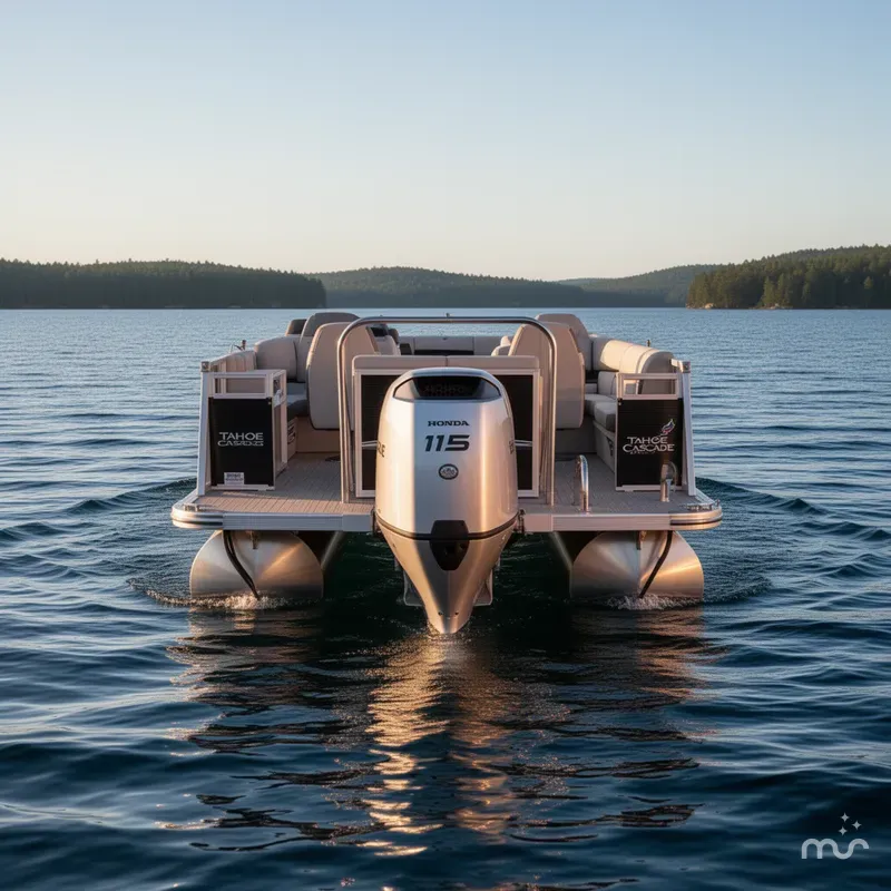 Slide: The Image of Tahoe Cascade 2385 Rear Fish & Honda 115HP 4-Stroke EFI 2024 - 1