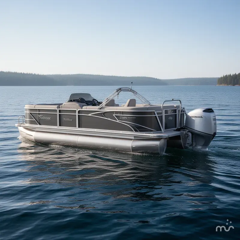 Slide: The Image of Tahoe Cascade 2385 Rear Fish & Honda 115HP 4-Stroke EFI 2024 - 2