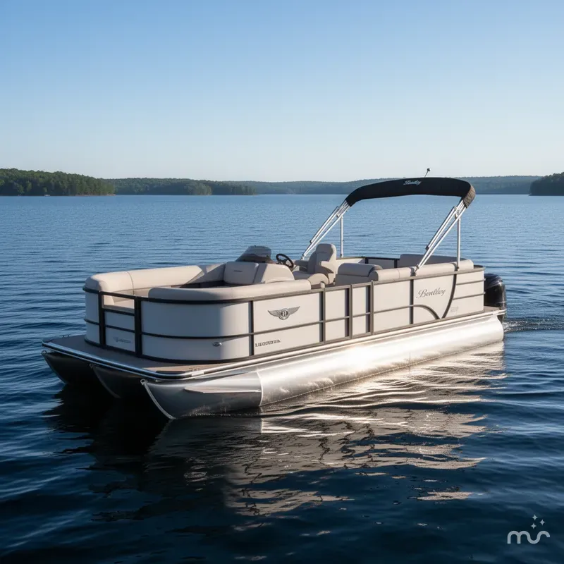 Slide: The Image of Bentley Pontoons 200 LE Cruise & Honda 90HP 4-Stroke EFI 2024 - 2