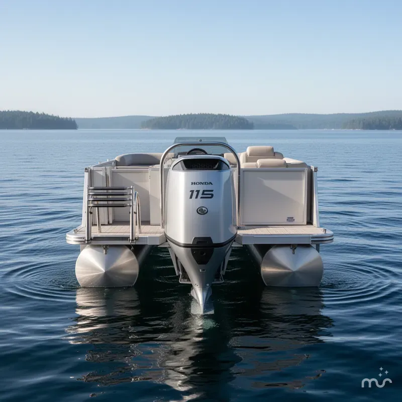 Slide: The Image of Tahoe Cascade 2385 Elite Cruise & Honda 115HP 4-Stroke E 2024 - 0