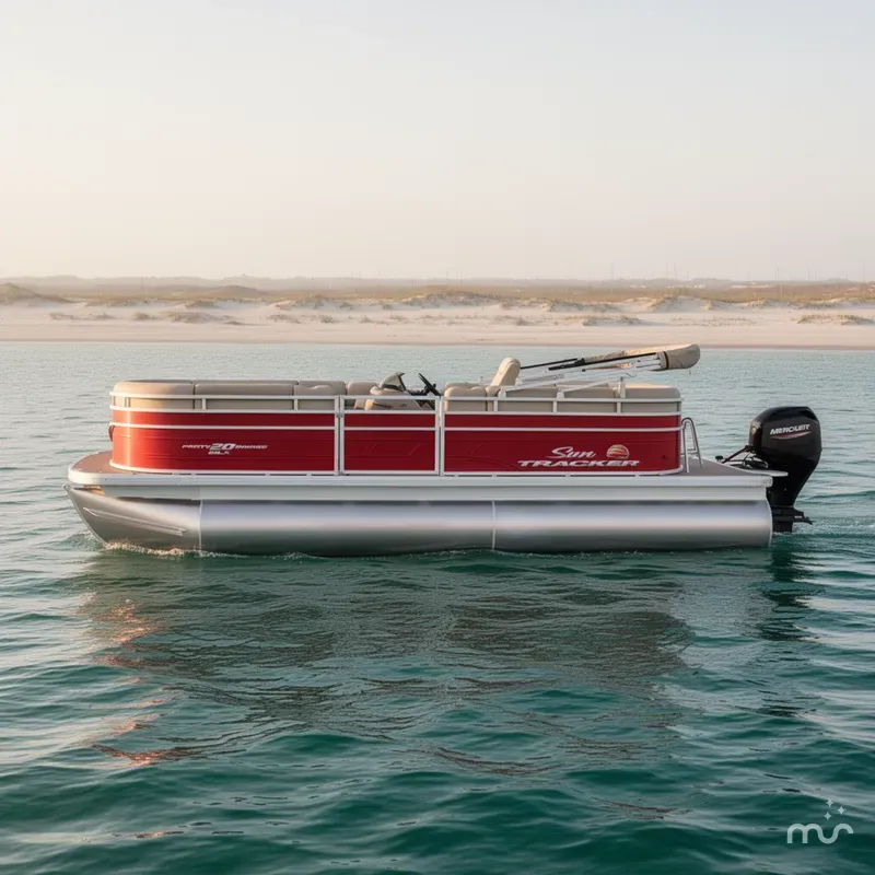 Slide: The Image of Sun Tracker Party Barge 20 DLX 2024 - 2