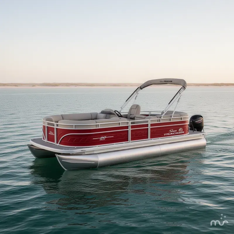 Slide: The Image of Sun Tracker Party Barge 20 DLX 2024 - 4