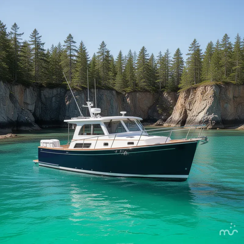 Slide: The Image of Back Cove Downeast 37 2017 - 2