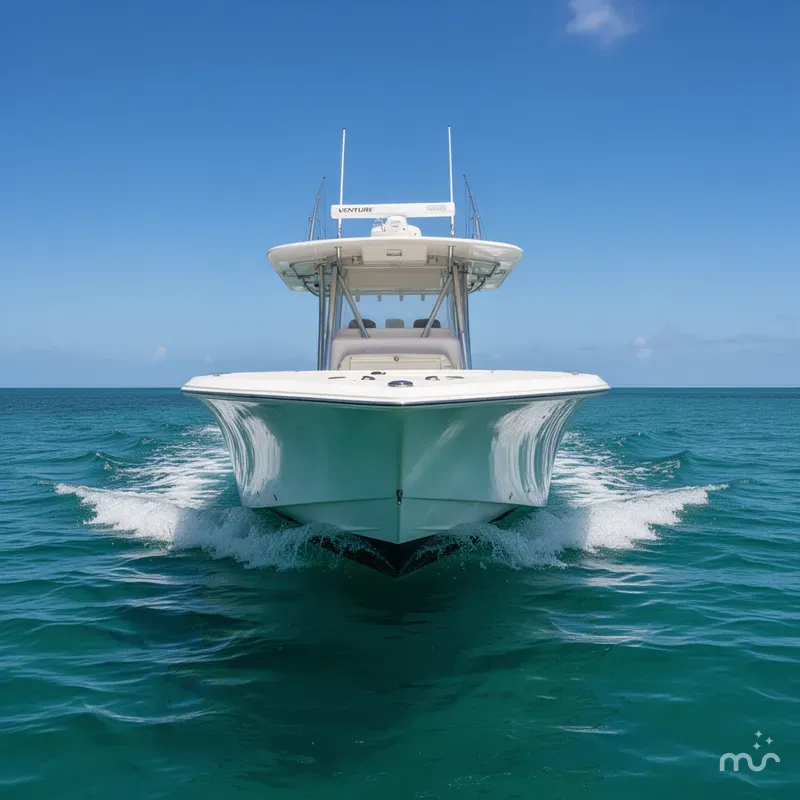 Slide: The Image of Venture 34 Center Console 2004 - 2