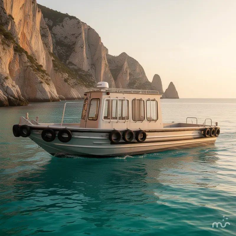 Slide: The Image of Custom Flat 28 Cabin Boat 2010 - 2