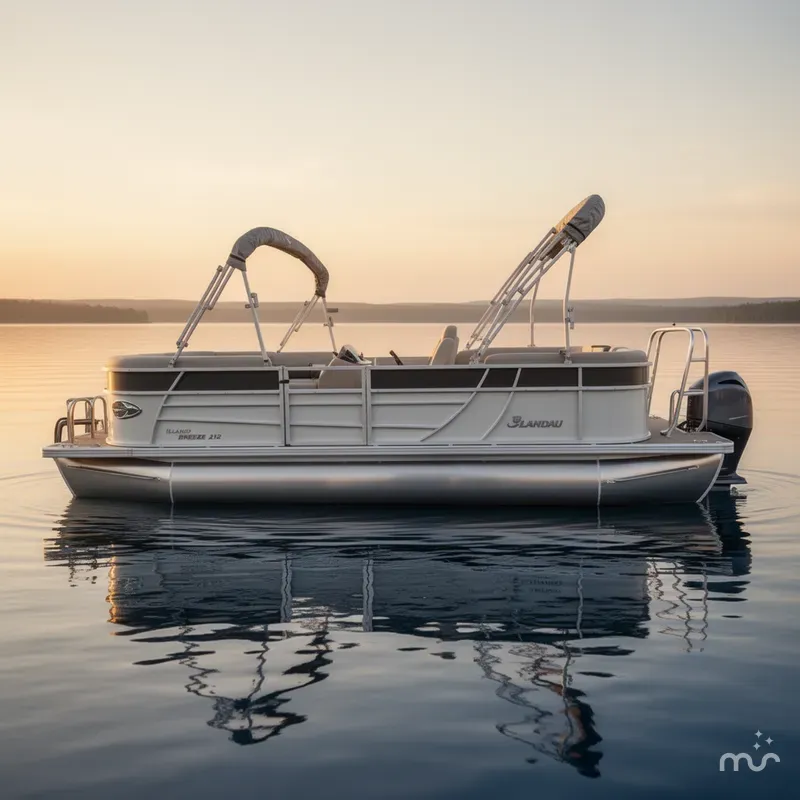 Slide: The Image of Landau Island Breeze 212 Sport Rear Lounge Tri-Log 2024 - 2