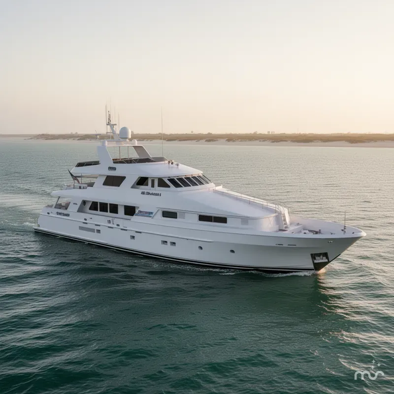 Slide: The Image of Swiftships 118 Tri-Deck Motoryacht 1990 - 0