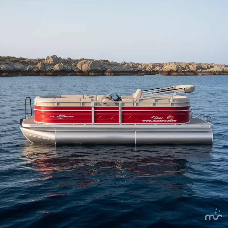 Slide: The Image of Sun Tracker Party Barge 20 DLX 2024 - 2