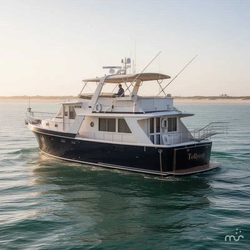 Slide: The Image of Tollycraft 61 Pilothouse Motor Yacht 1989 - 0