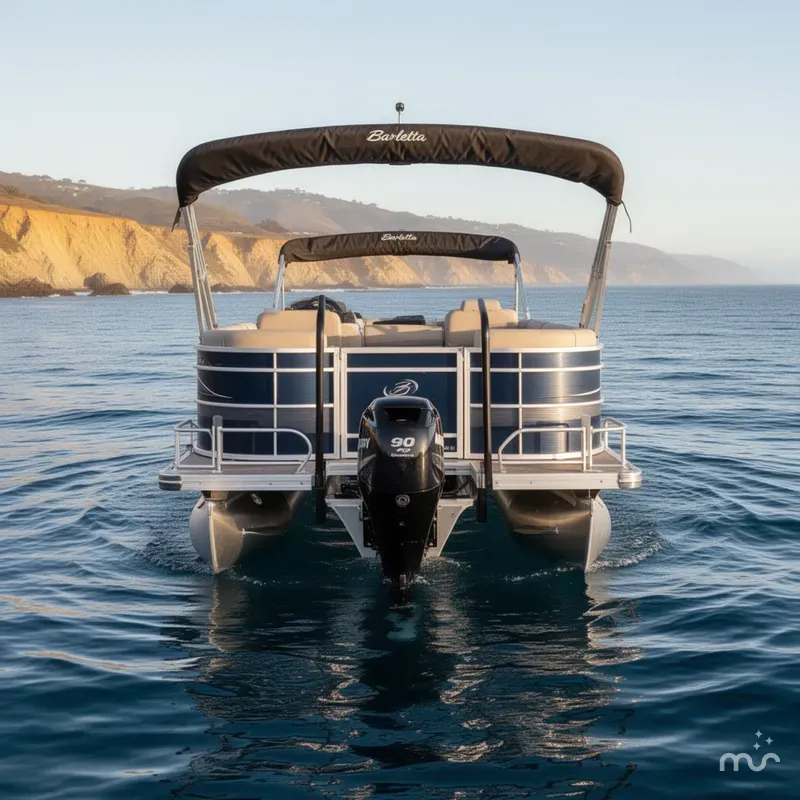 Slide: The Image of Barletta Aria 22CC W/ 90HP Mercury! 2024 - 2