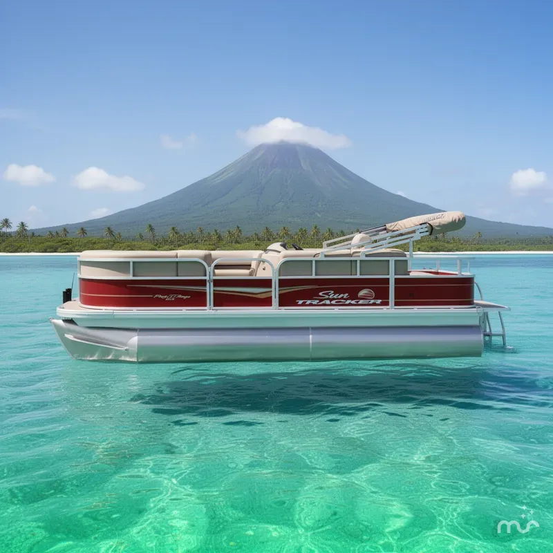 Slide: The Image of Sun Tracker Party Barge 18 DLX 2025 - 2