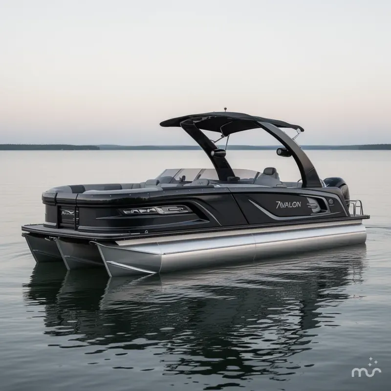 Slide: The Image of Avalon Excalibur 27' Elite Windshield - Triple Toon (CARB 2024 - 0