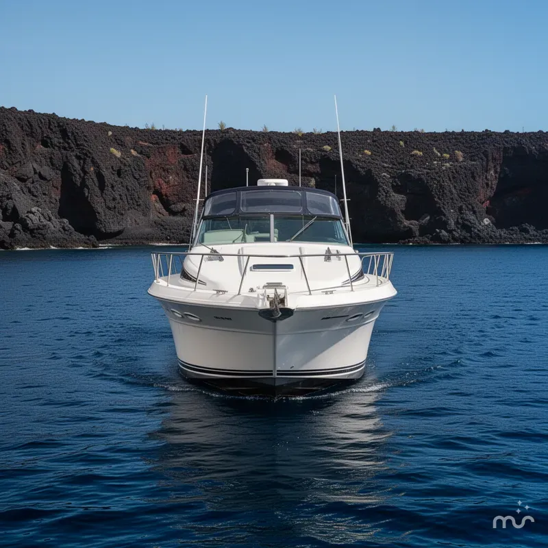 Slide: The Image of Sea Ray 390 Express Cruiser 1989 - 3