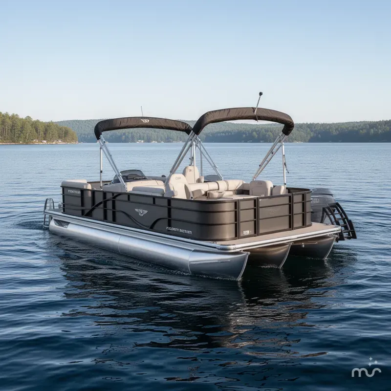 Slide: The Image of Bentley Pontoons Legacy 220 Fish & Cruise & Honda 4-Stroke EFI 2024 - 0