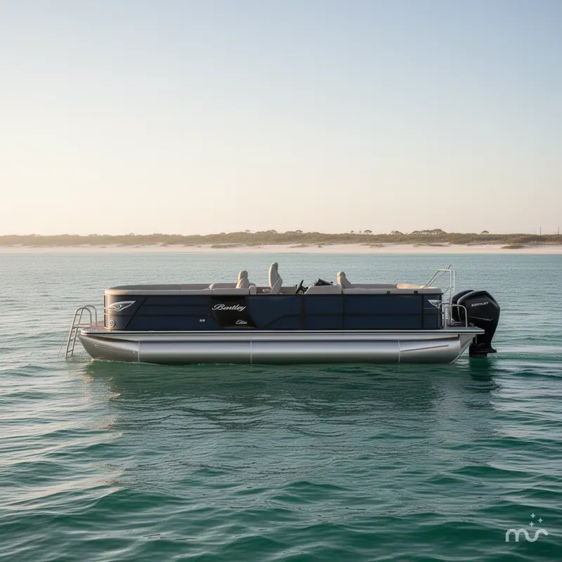 Slide: The Image of Bentley Pontoons Elite 223 Swing Back 2024 - 2
