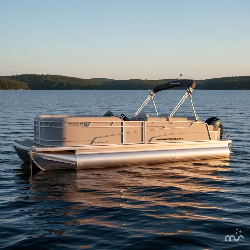 Slide: The Image of Princecraft Vectra 23 RL Swingback Pontoon & 150HP 4-Stroke EF 2024 - 2