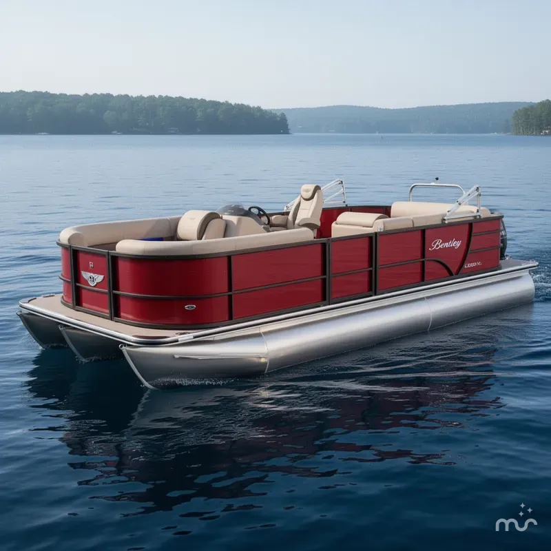 Slide: The Image of Bentley Pontoons Legacy 200 XL Cruise & 90HP 4-Stroke EFI 2024 - 0