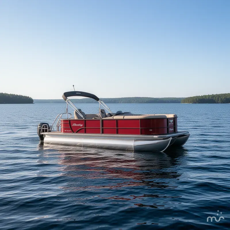 Slide: The Image of Bentley Pontoons Legacy 200 XL Cruise & 90HP 4-Stroke EFI 2024 - 2