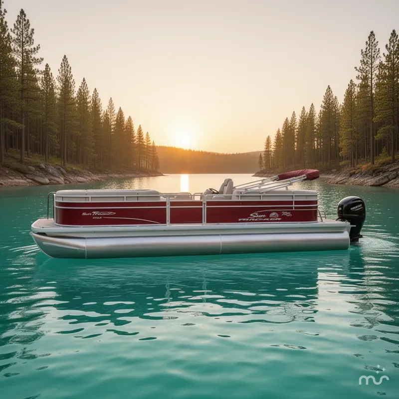 Slide: The Image of Sun Tracker Party Barge 24 DLX 2024 - 2